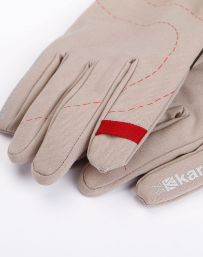 中性卡其色梭织手套