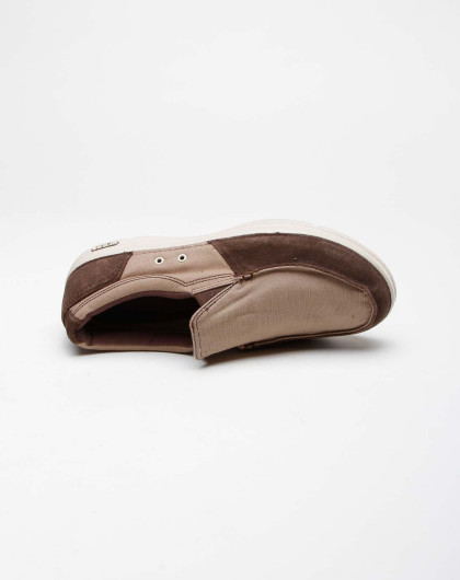 男式卡其/水泥灰色圣莫尼卡休闲鞋