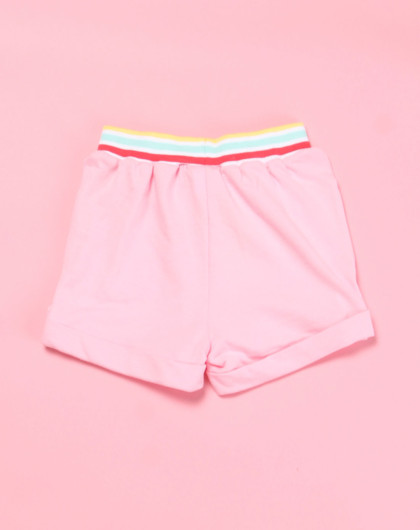 女童粉红色甜美舒适针织短裤