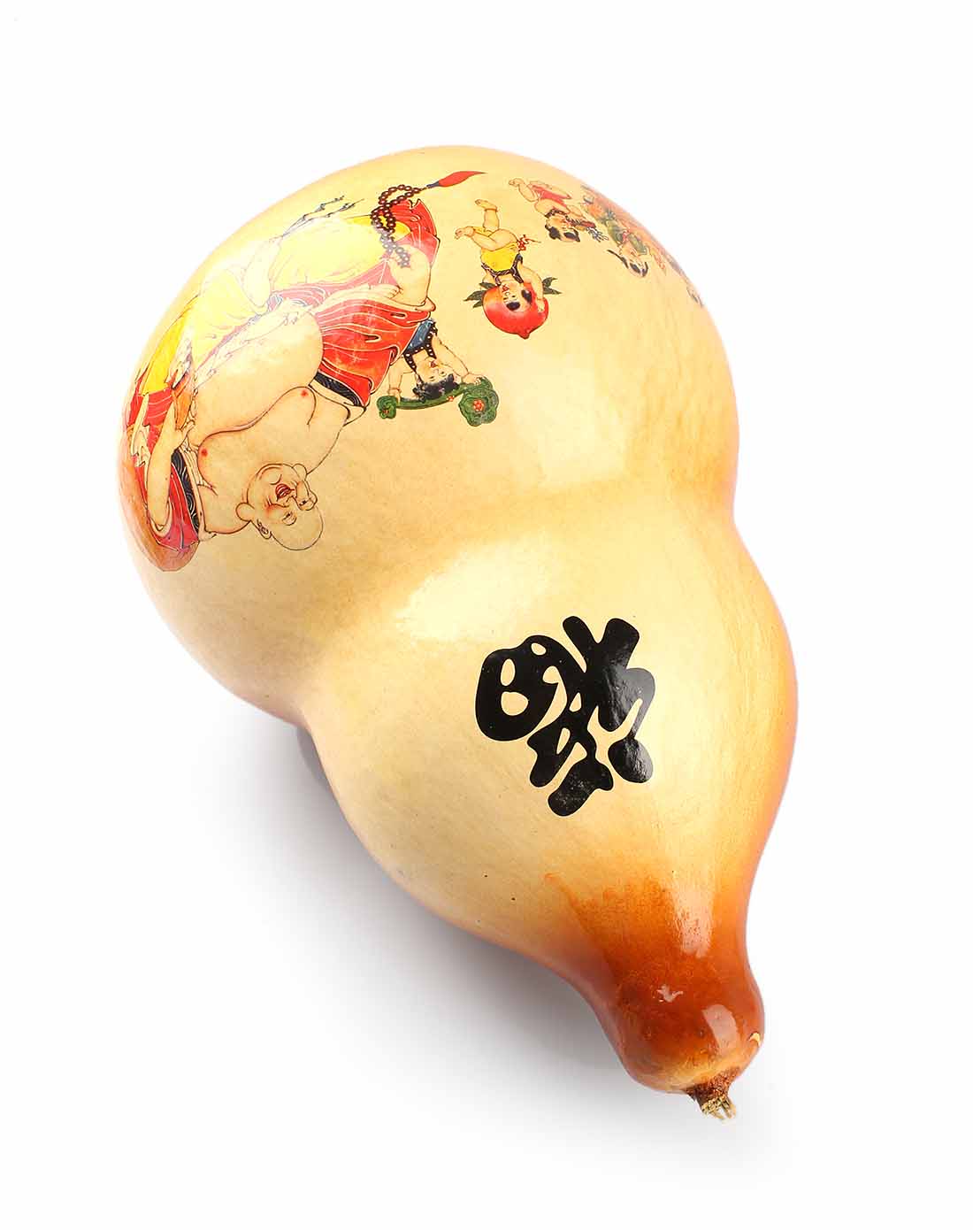 天然贴画葫芦【乐天知福】摆件