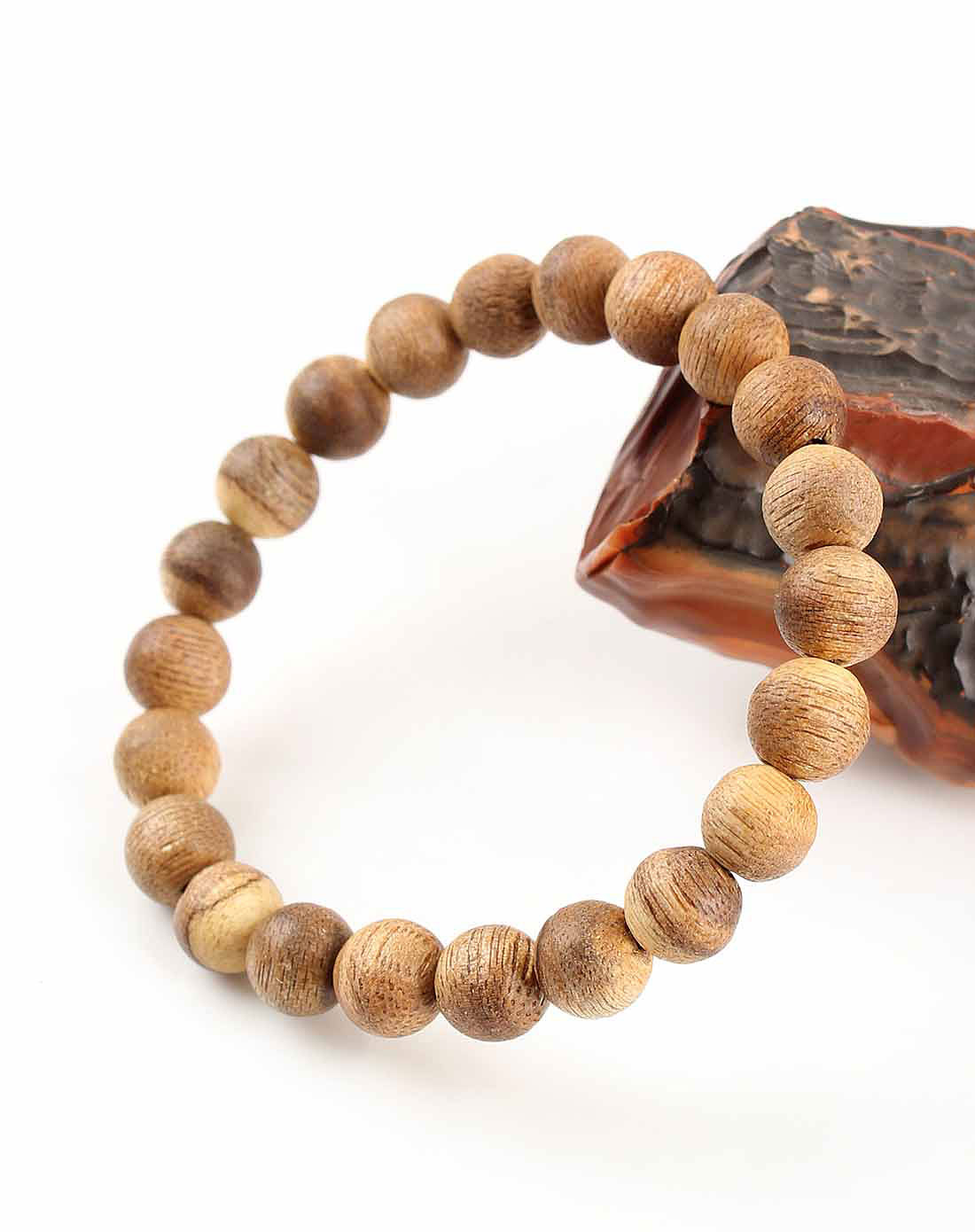 天然沉香白木香手链9mm