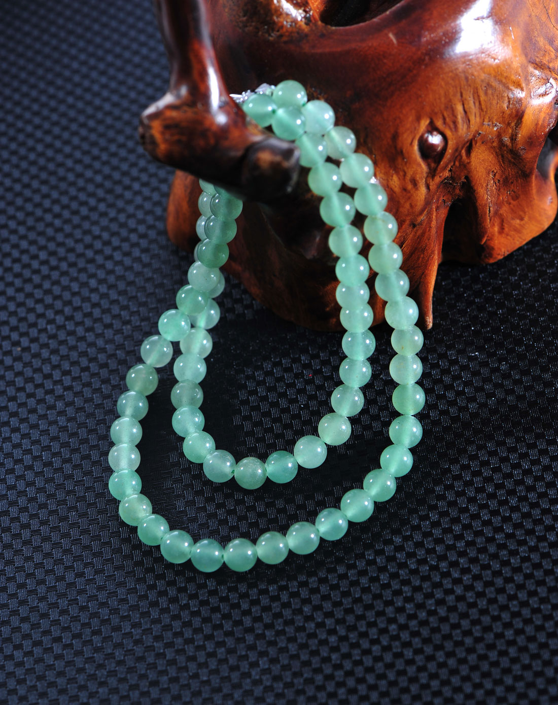 six 东陵玉项链(6mm)