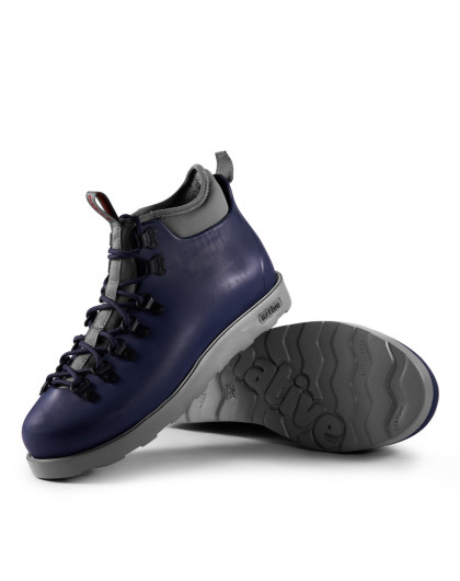 (清单无此款)国际品牌native shoes fitzsimmons情侣高帮鞋帆船蓝色