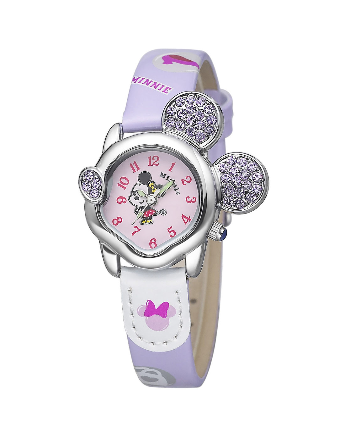 百迪baidi&迪士尼disney手表专场-迪士尼disney 女款紫/彩色个性表壳