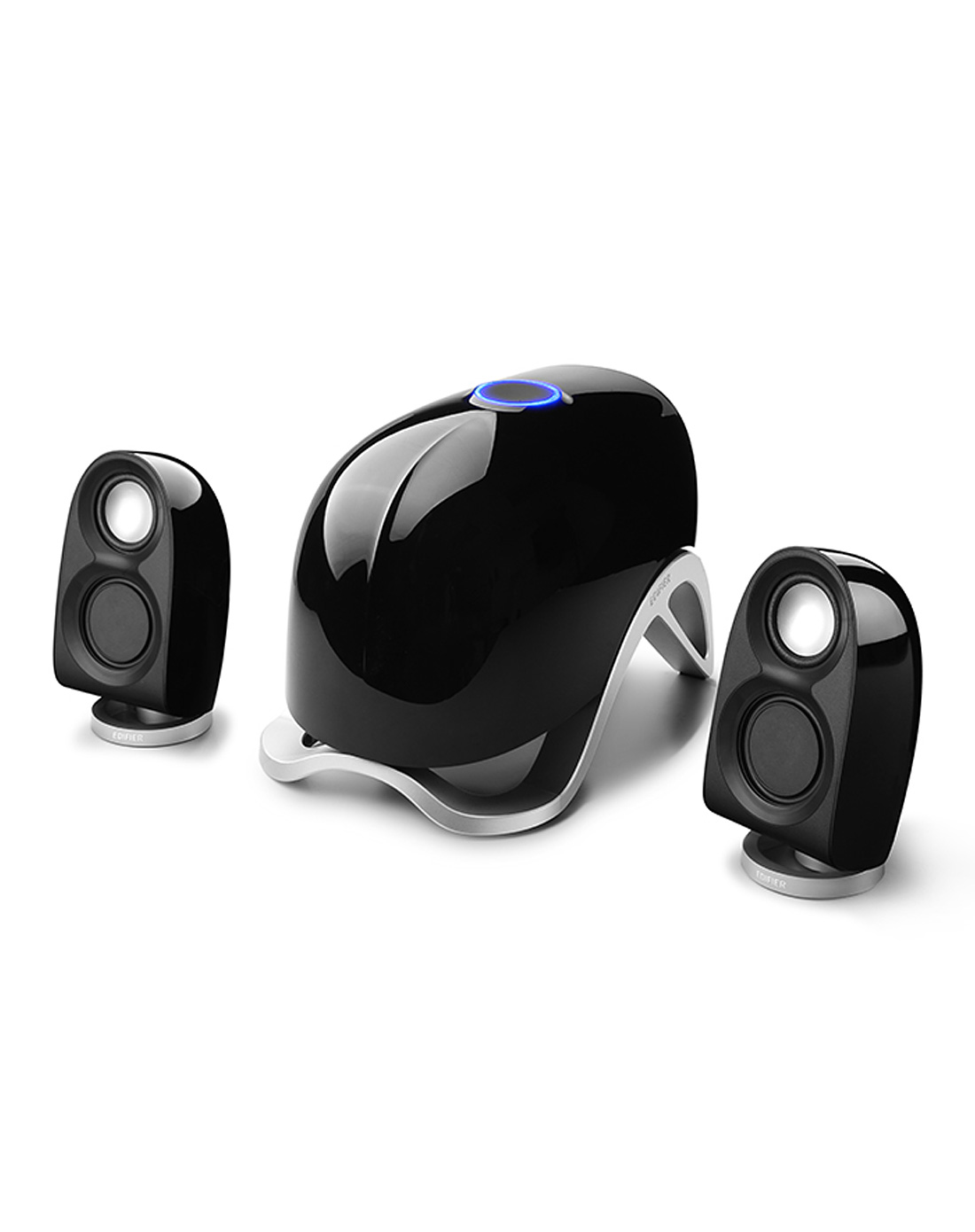 漫步者edifier "鲸鱼款"超酷2.1多媒体电脑音箱(黑色)