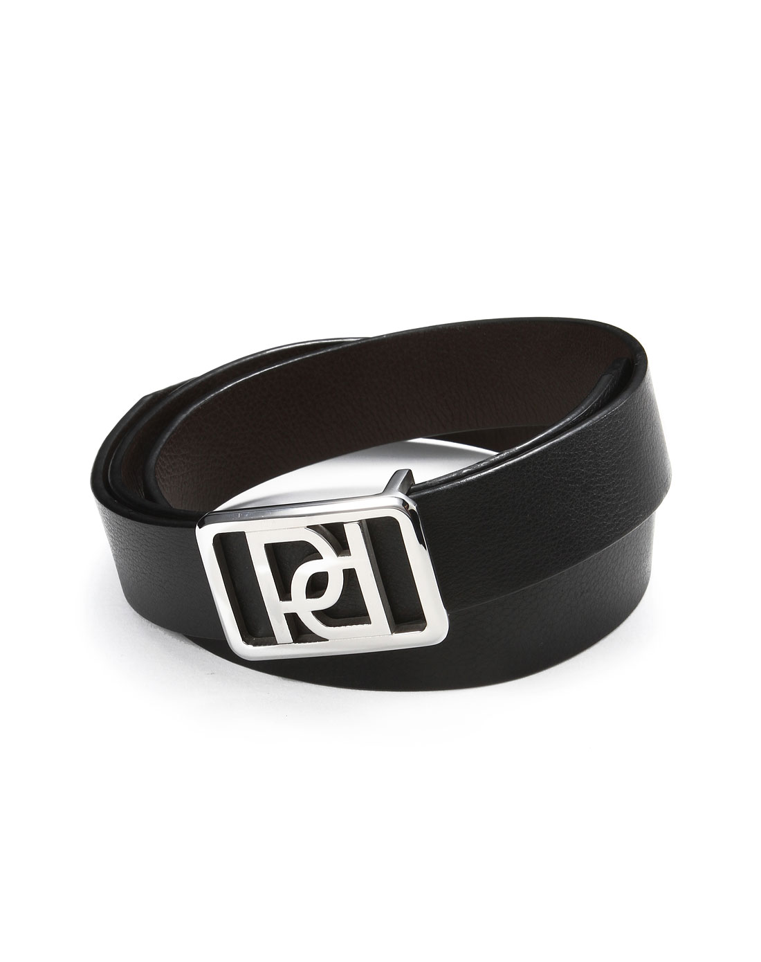 宝姿ports配件专场男款啡黑色商务百搭100%牛皮皮带mj2a704muc003