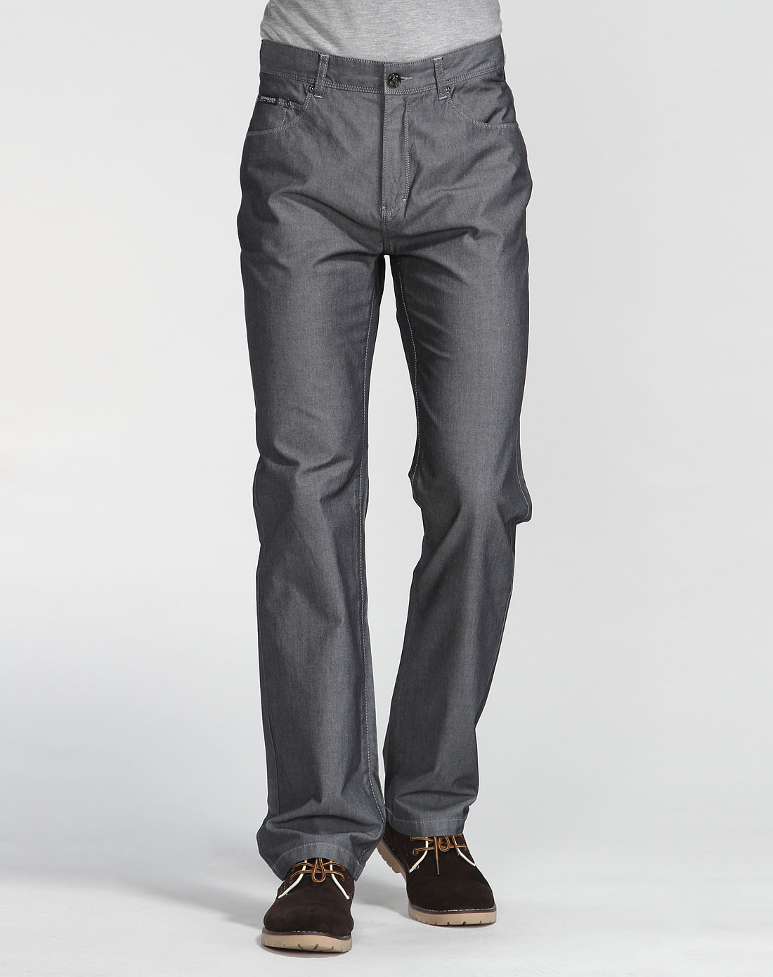 七匹狼septwolves 银灰色休闲长裤