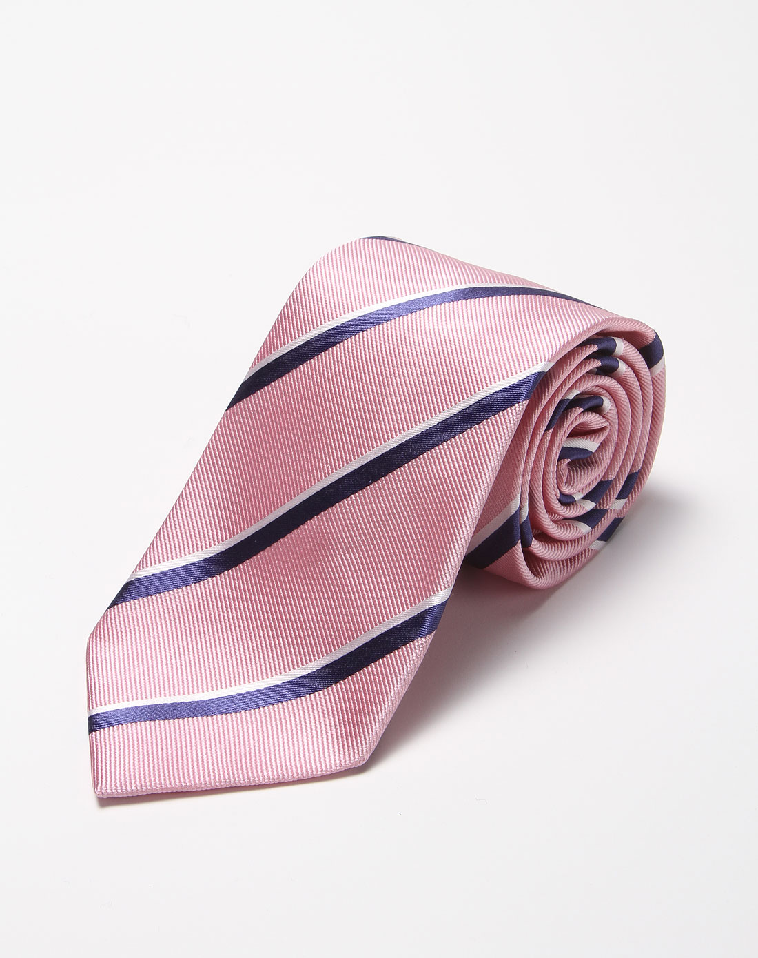 粉红色时尚斜纹领带