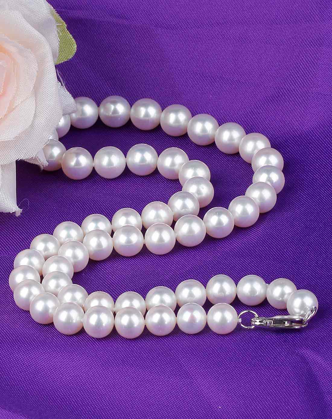 白色时尚淡水珍珠项链