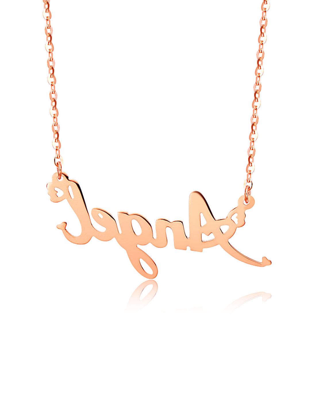 周大福chow tai fook珠宝-k-code字母angel10k金项链