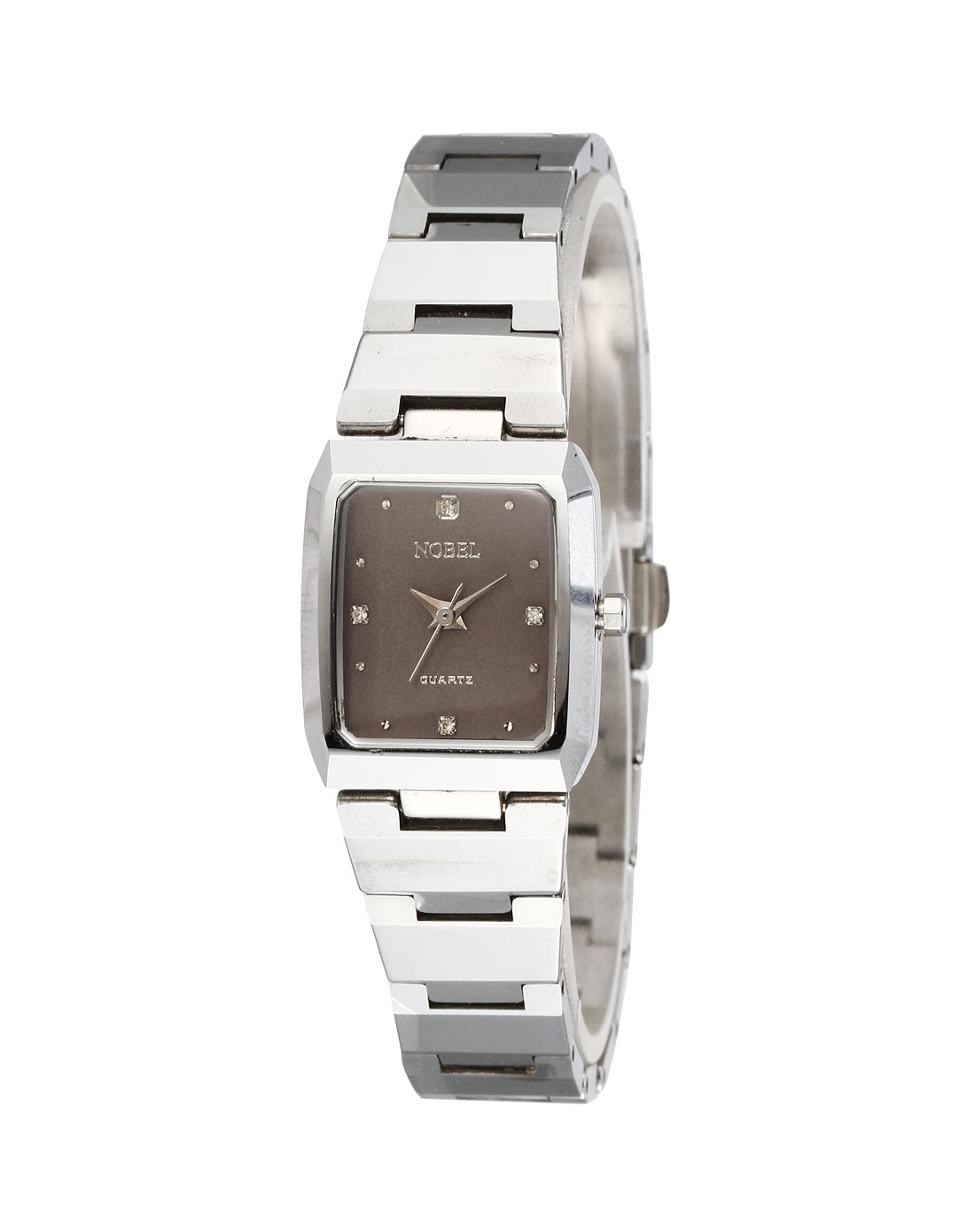 诺贝尔女款银/灰色钢带时尚手表5812381120_唯品会
