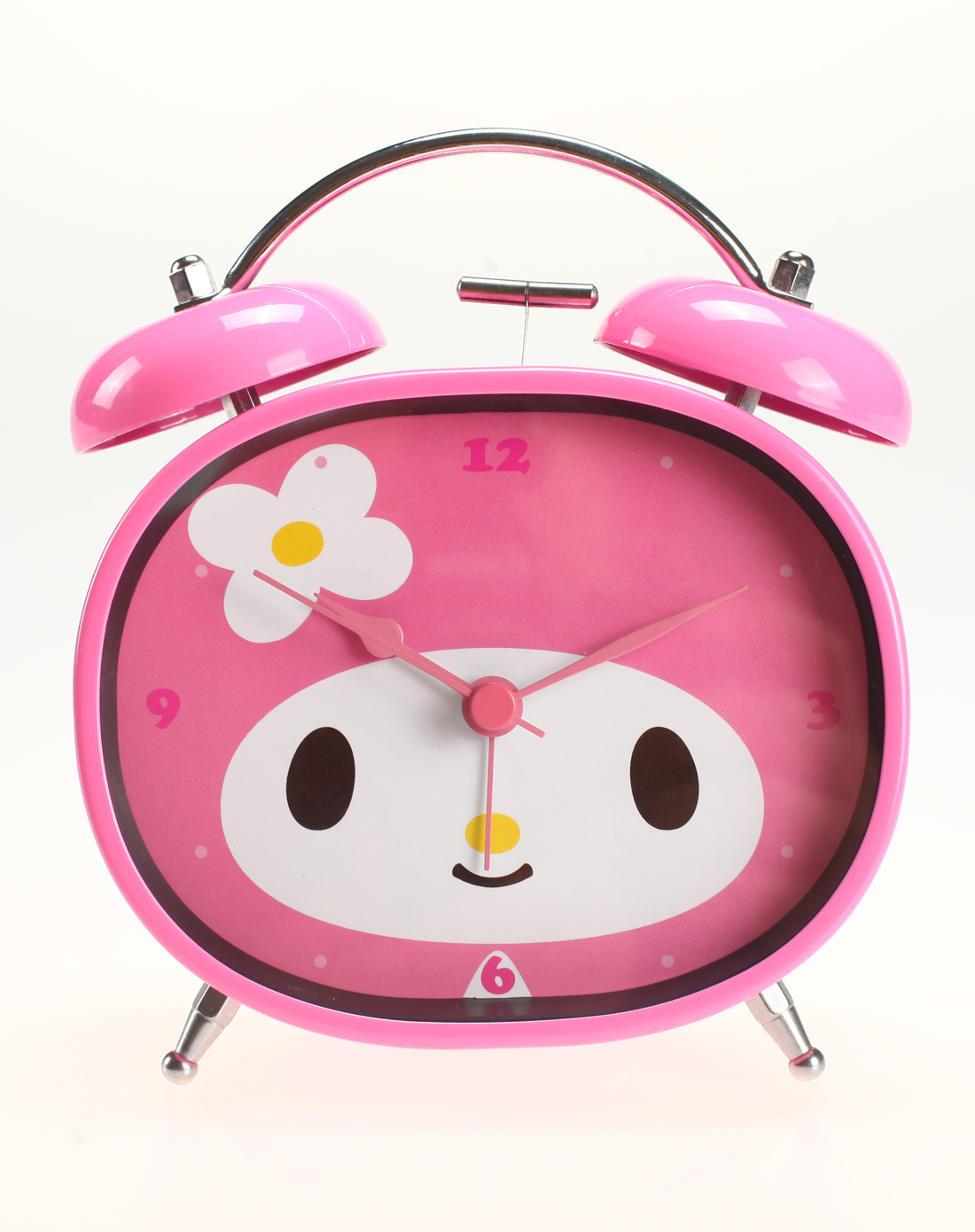 粉色女孩叮当闹钟