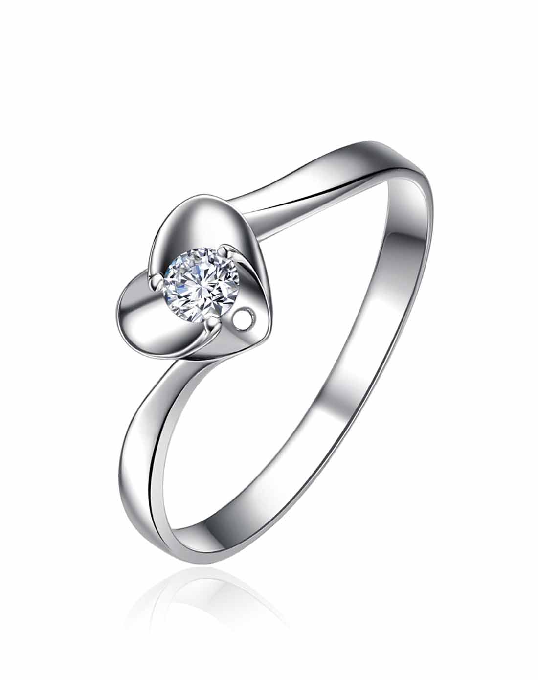 18k金10分钻石女戒