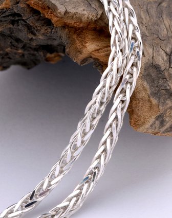 海盗船pirateship中性银白色麦穗纹项链61426_唯品会