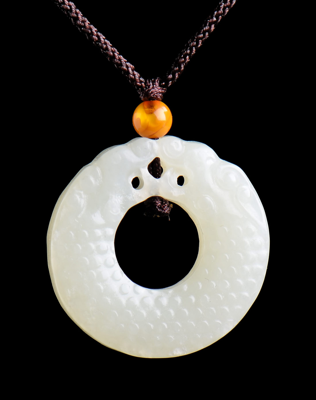 白玉龙环 吉祥如意