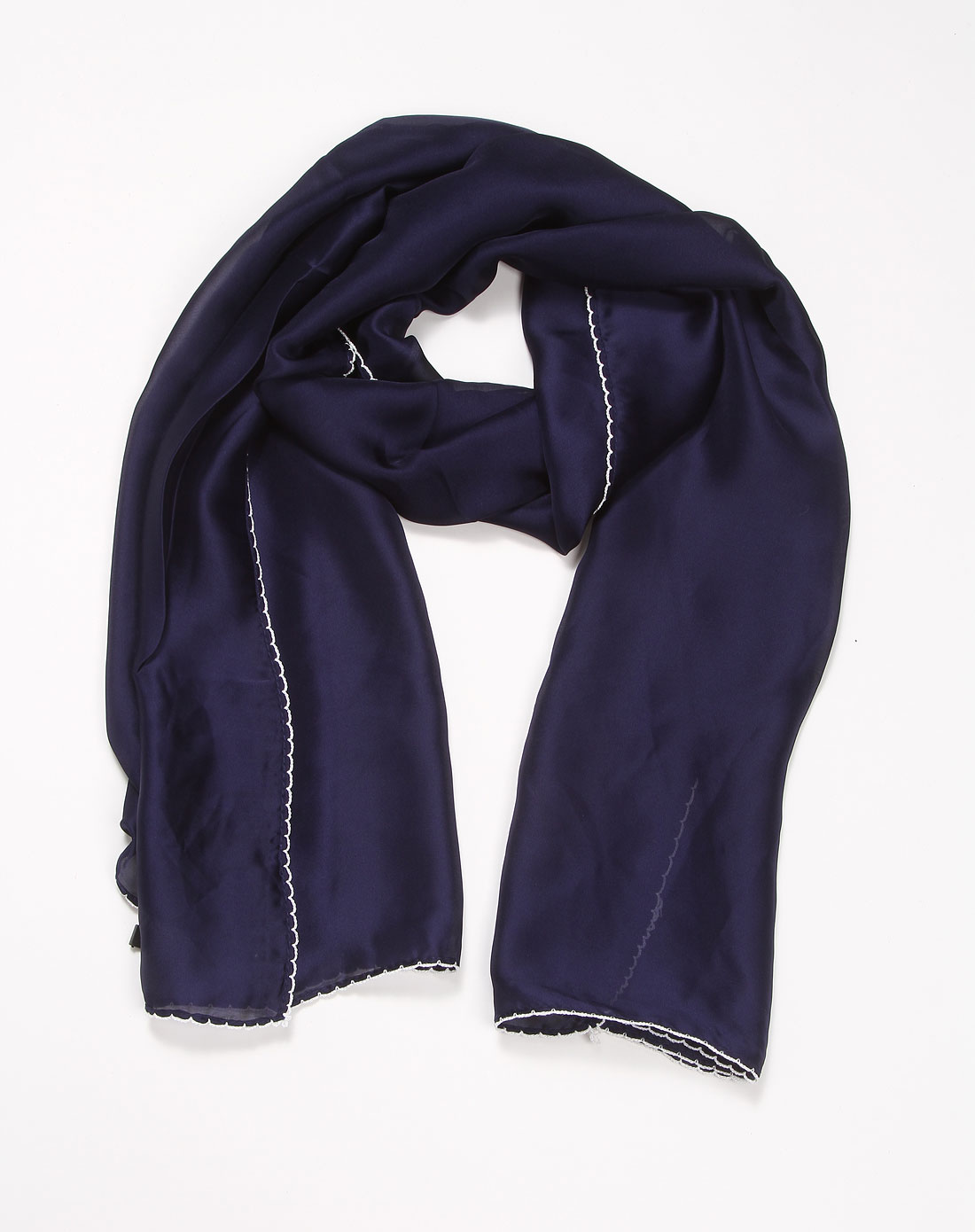 时尚休闲藏青色围巾
