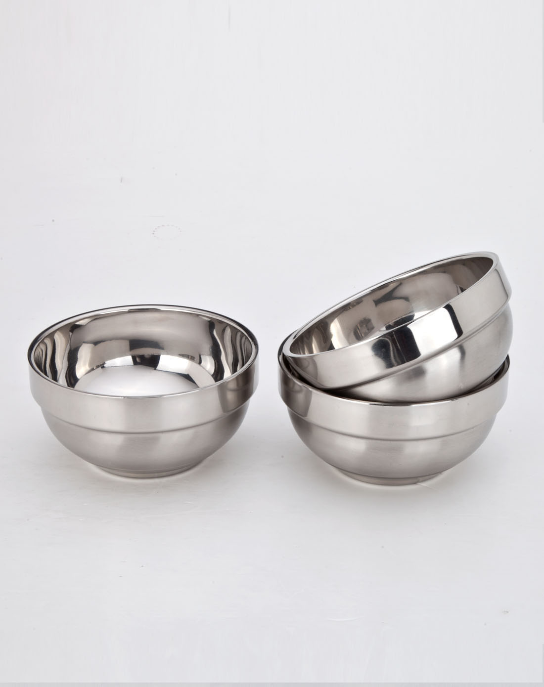 不锈钢双层碗(10个)13cm