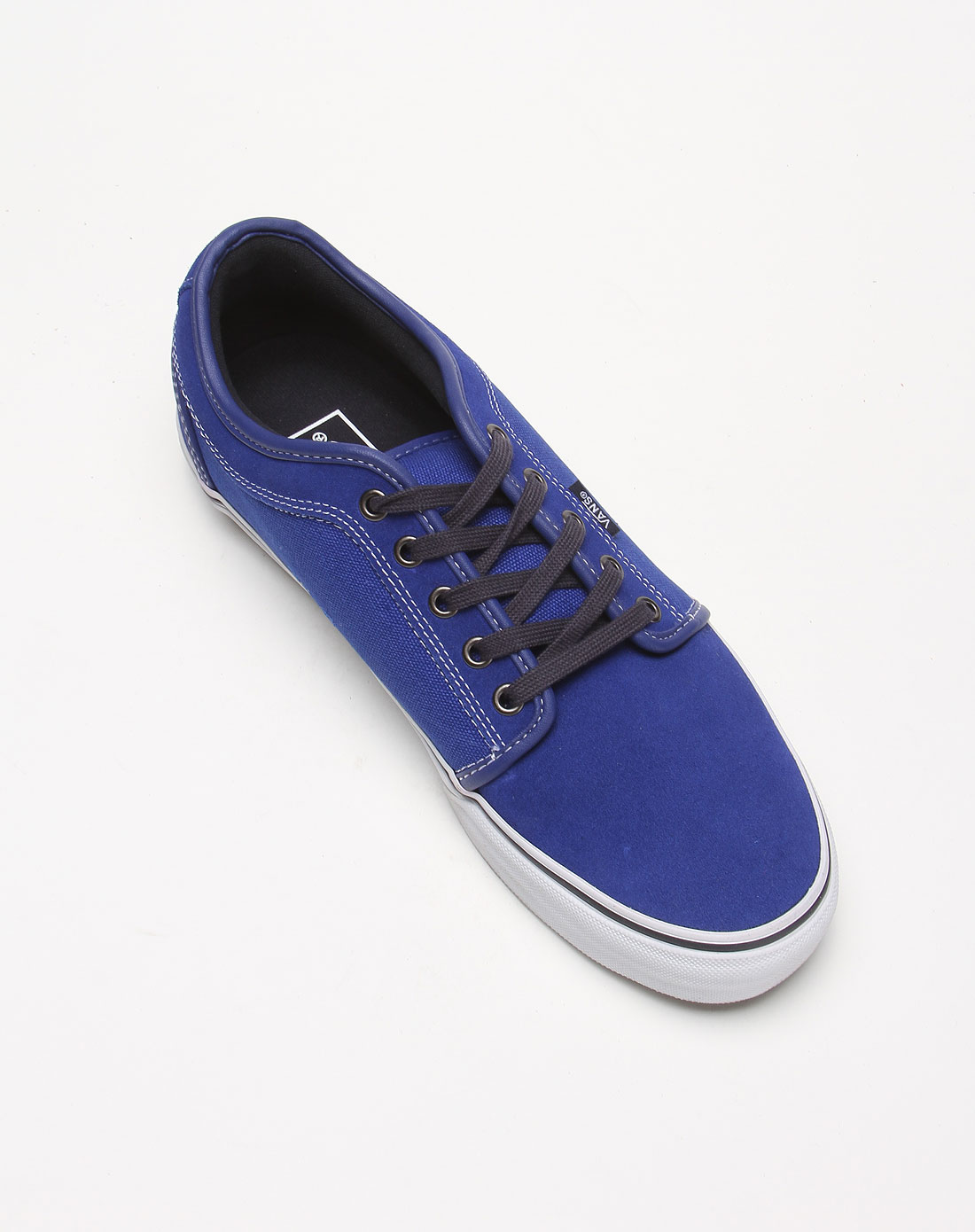 范斯vans 男款蓝色系带简洁休闲鞋