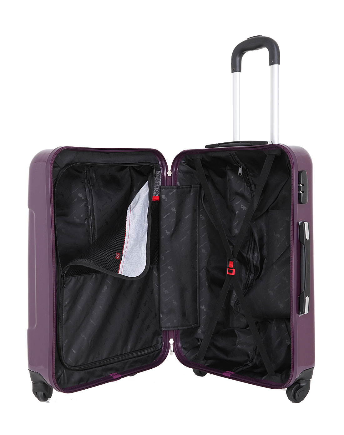 中性紫色24寸登机箱行李箱