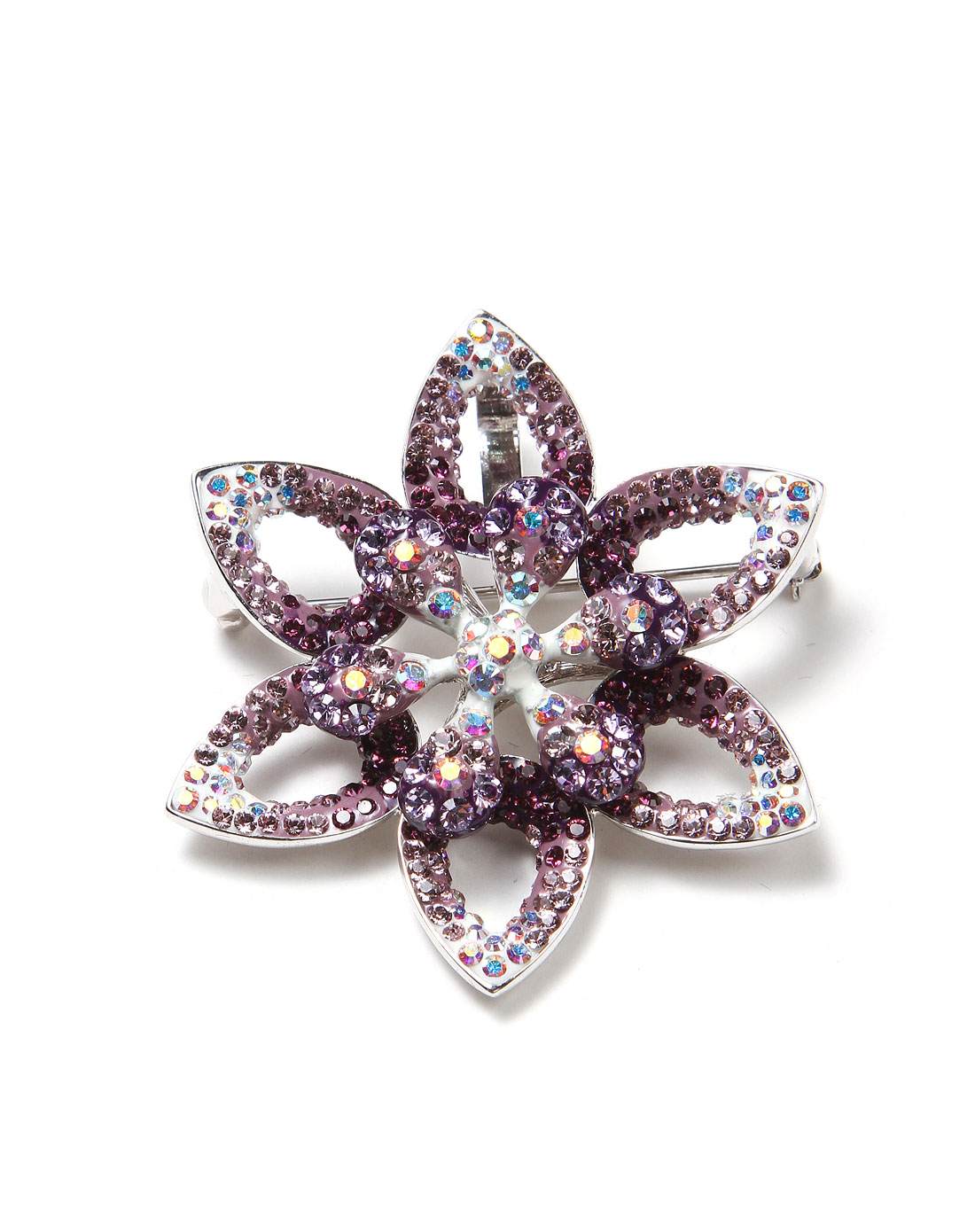 伊泰莲娜 / 馥郁紫花时尚水晶胸针