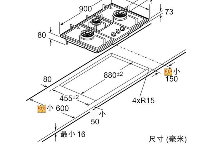 西门子燃气灶安装图解图片