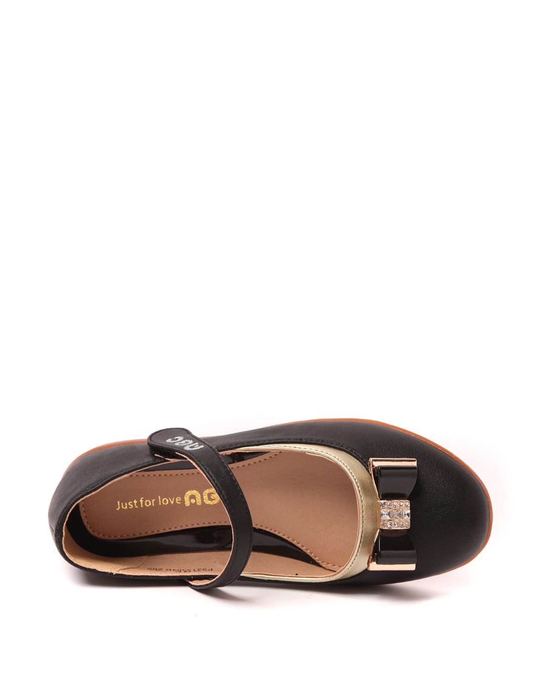 女中童黑色方口皮鞋【31-37码】