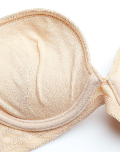 爱慕集团爱美丽&心爱内衣专场shine love心爱女款肤色舒适条纹3/4厚杯