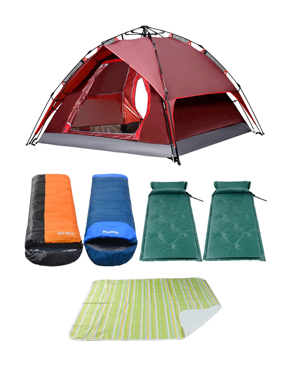 猎鹰计划falcon plan野营装备直发货专场组合套装 中性多色露营六件套