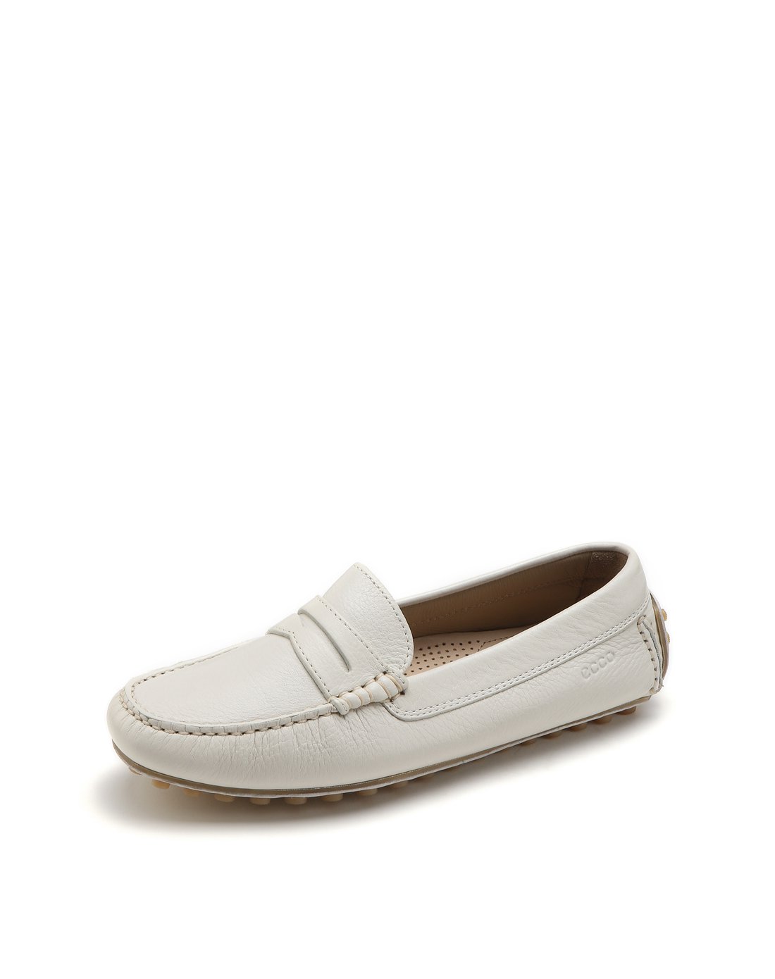 女款简约舒适豆豆鞋白色