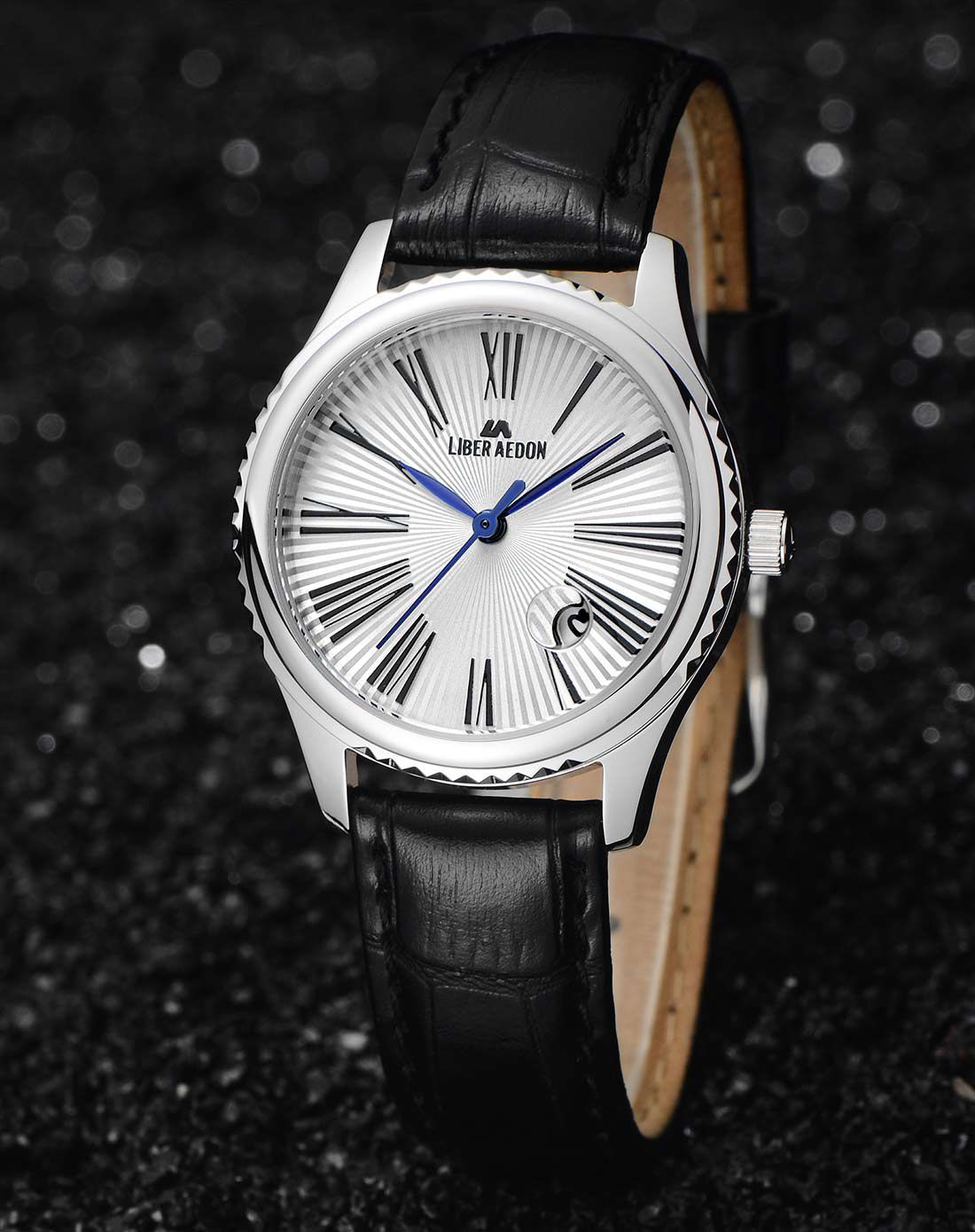 励柏艾顿liber aedon手表专场 励柏艾顿 玛格丽特系列黑皮带气质石英