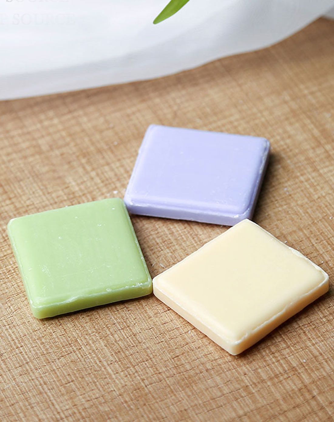 自然风格方形小肥皂3色