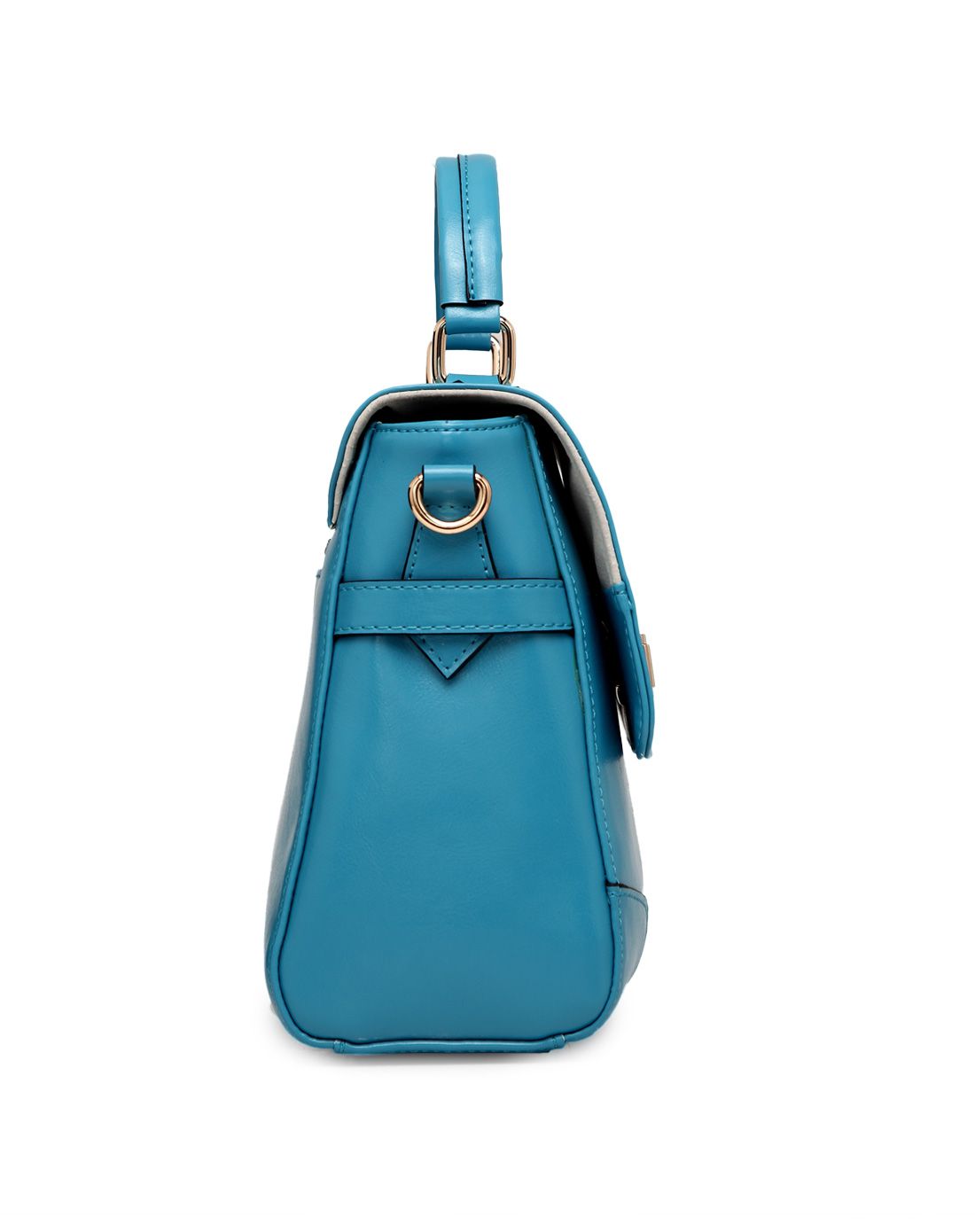 女款蓝色简约通勤时尚邮差包