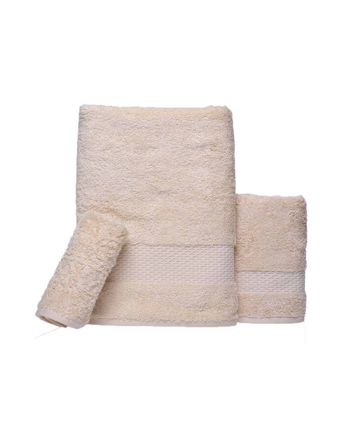 印尼进口宫廷花埃及棉1浴1方 (送1面巾) 浅棕色