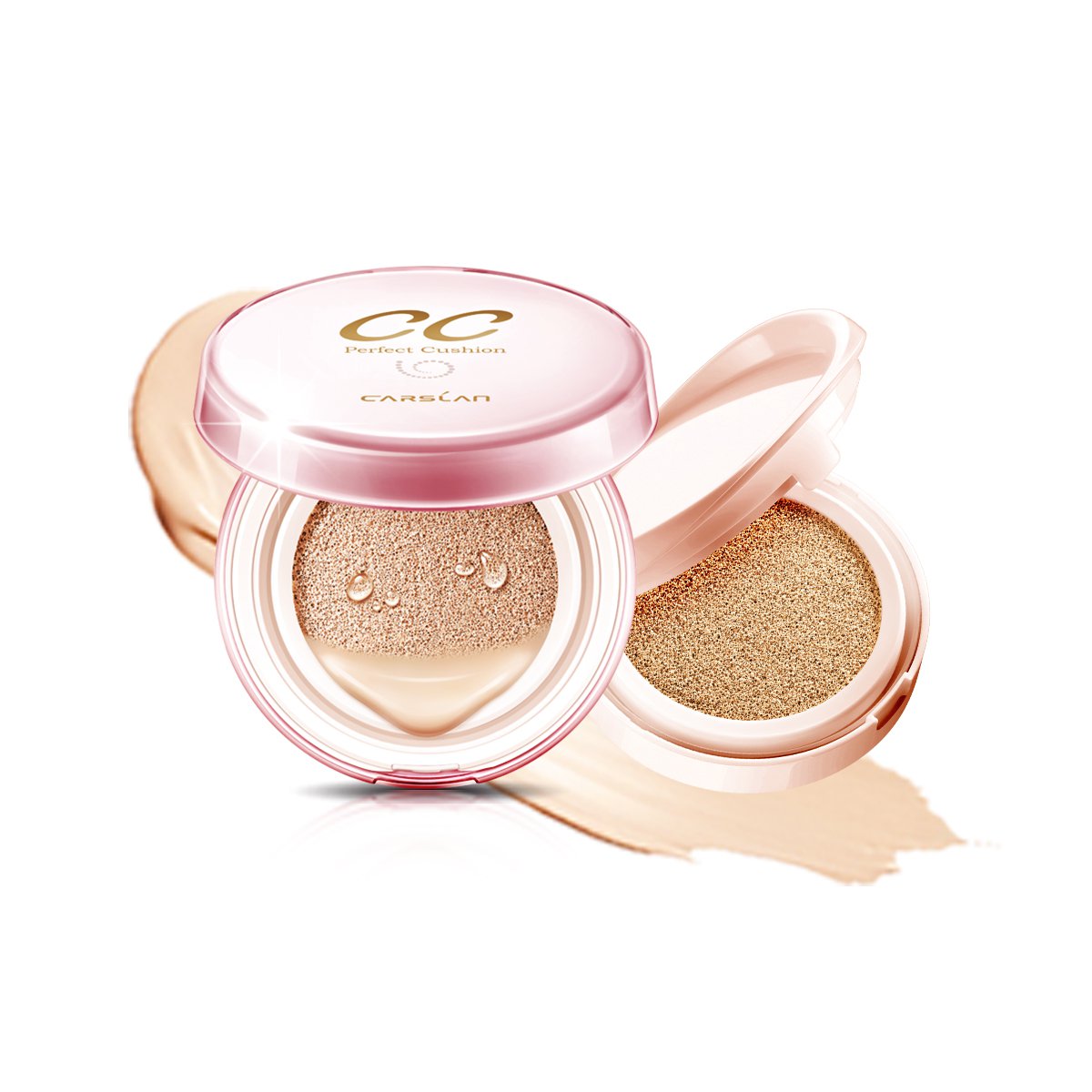 卡姿兰carslan蜗牛气垫调控霜 01# 丝白色*2买一赠一气垫cc美白保湿