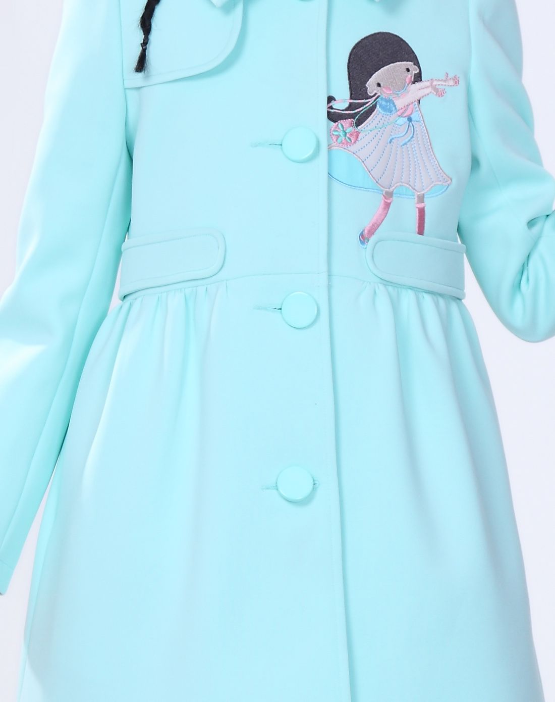 女童薄荷绿外套