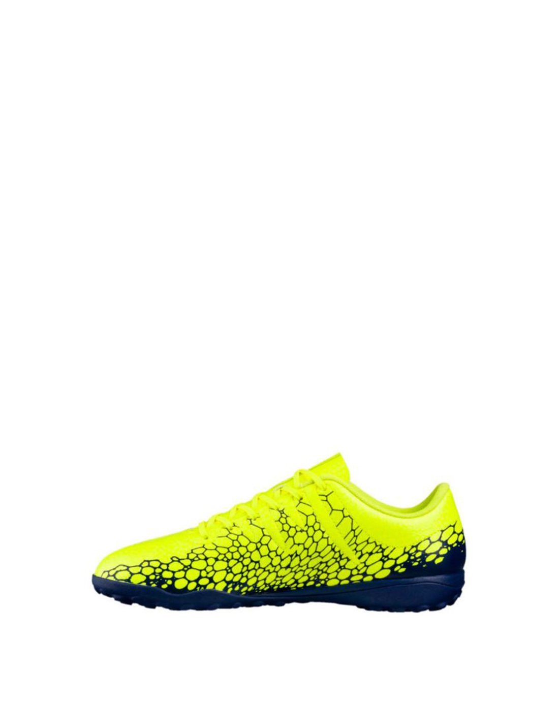 puma evopower vigor 4 tt黑丝花纹荧光绿男式足球鞋