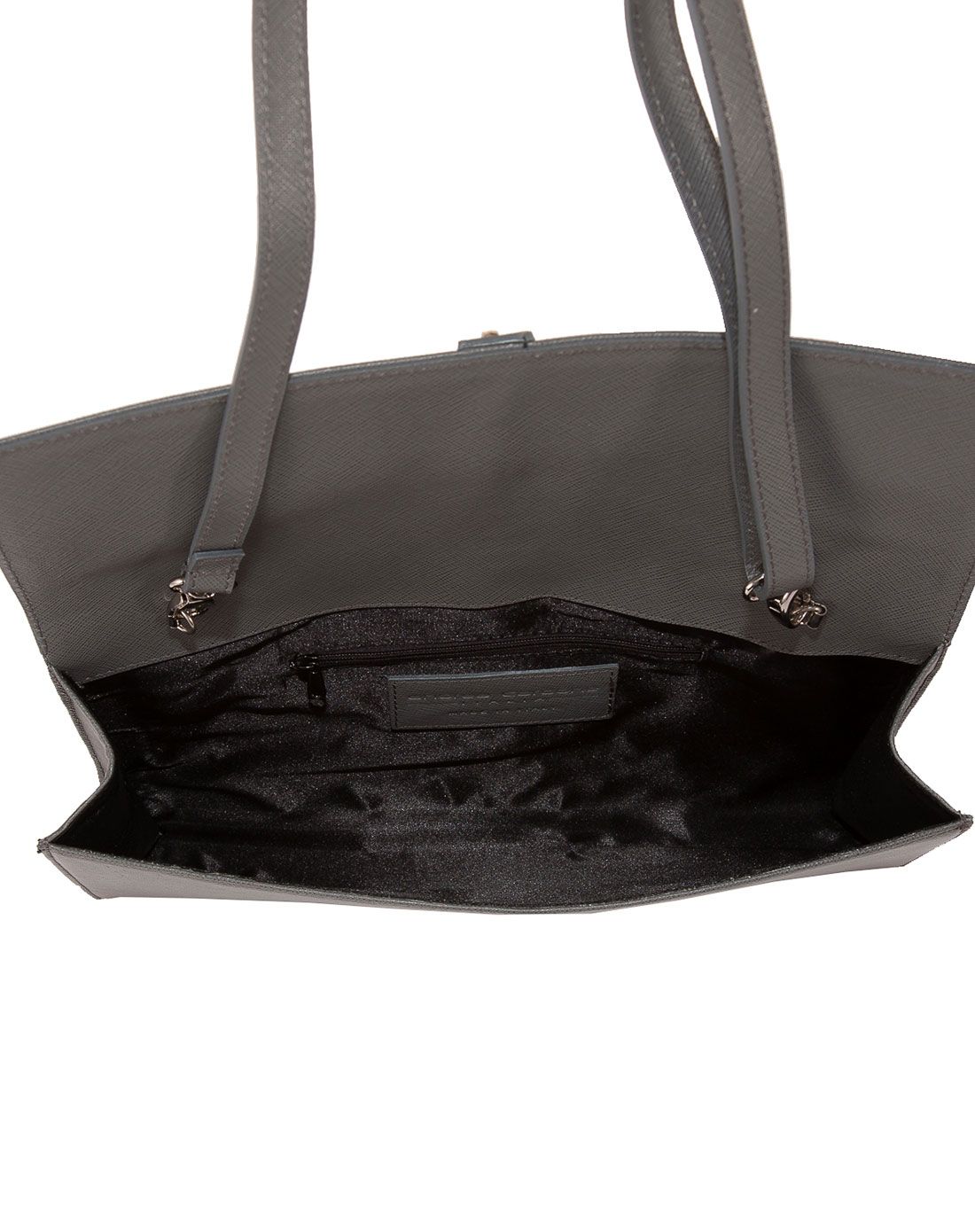 andrea cardone灰色小牛皮革单肩包(中)