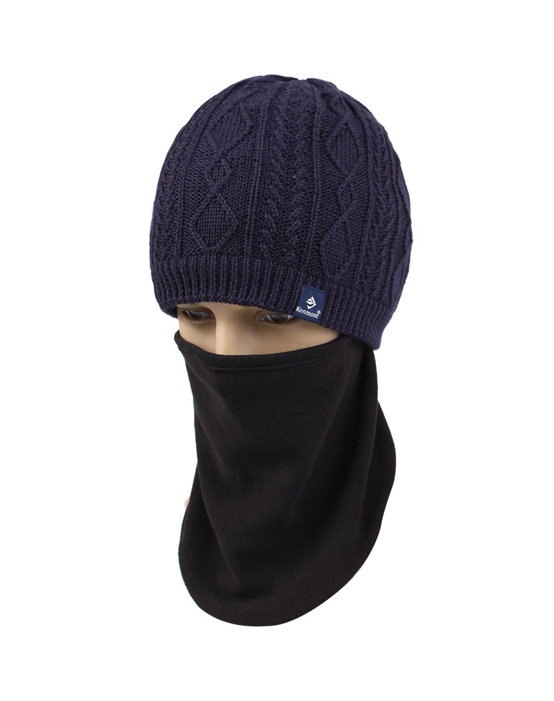 kenmont帽子专场 户外防风护脸一体针织帽