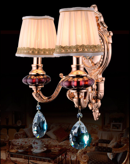 双头水晶壁灯 浪漫