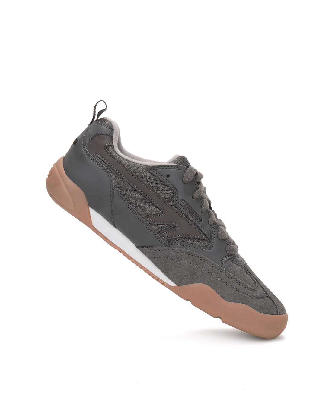 hi-tec男款硝烟灰色低帮透气壁球鞋徒步鞋