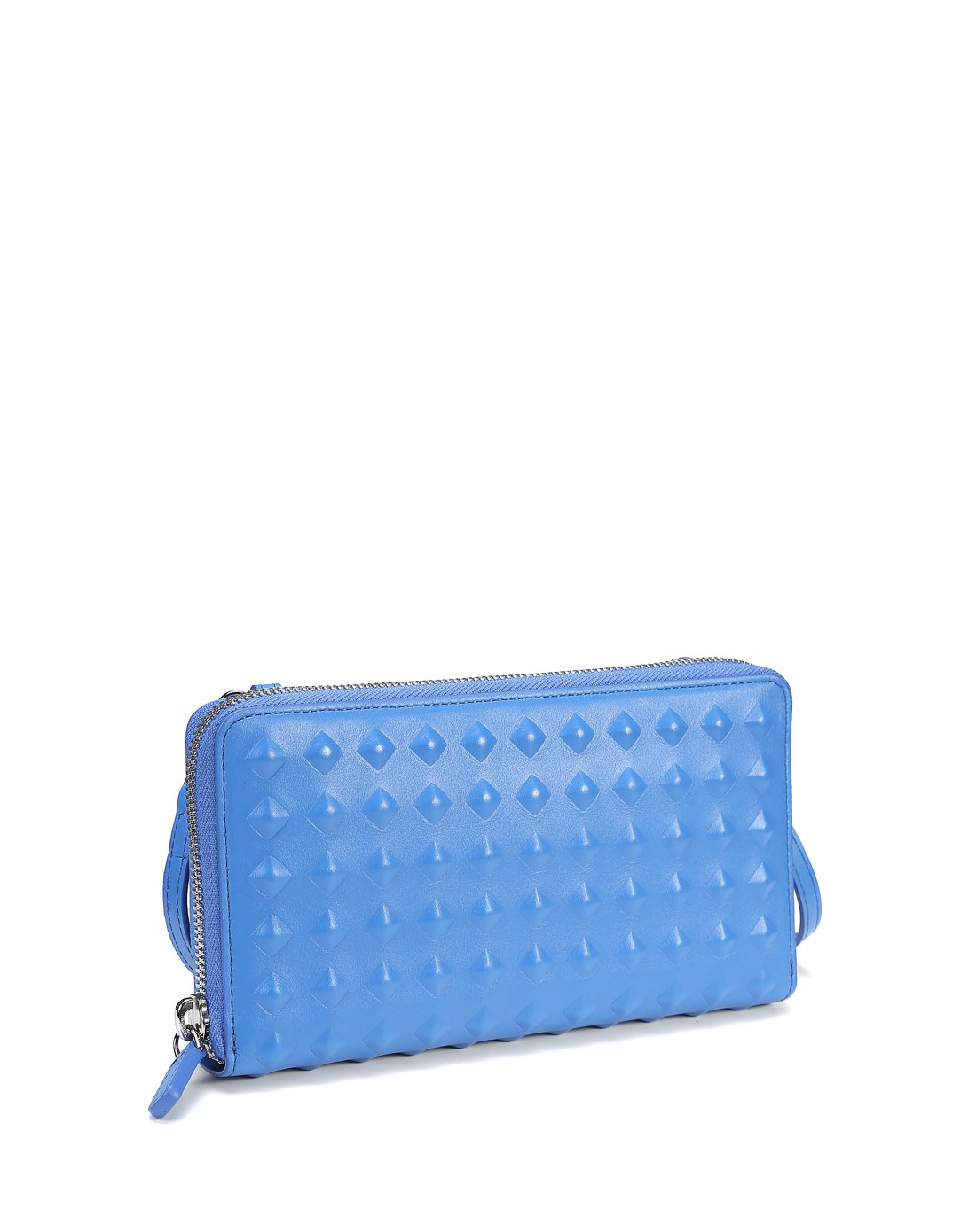 mcm箱包爆款制造机mcm女款压纹铆钉长款牛皮拉链钱包myl5svh11lu001