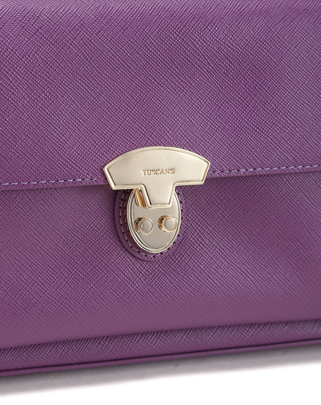 tuscans时尚皮具专场紫棠色简约时尚手提包ta311239m4lcf4_唯品会