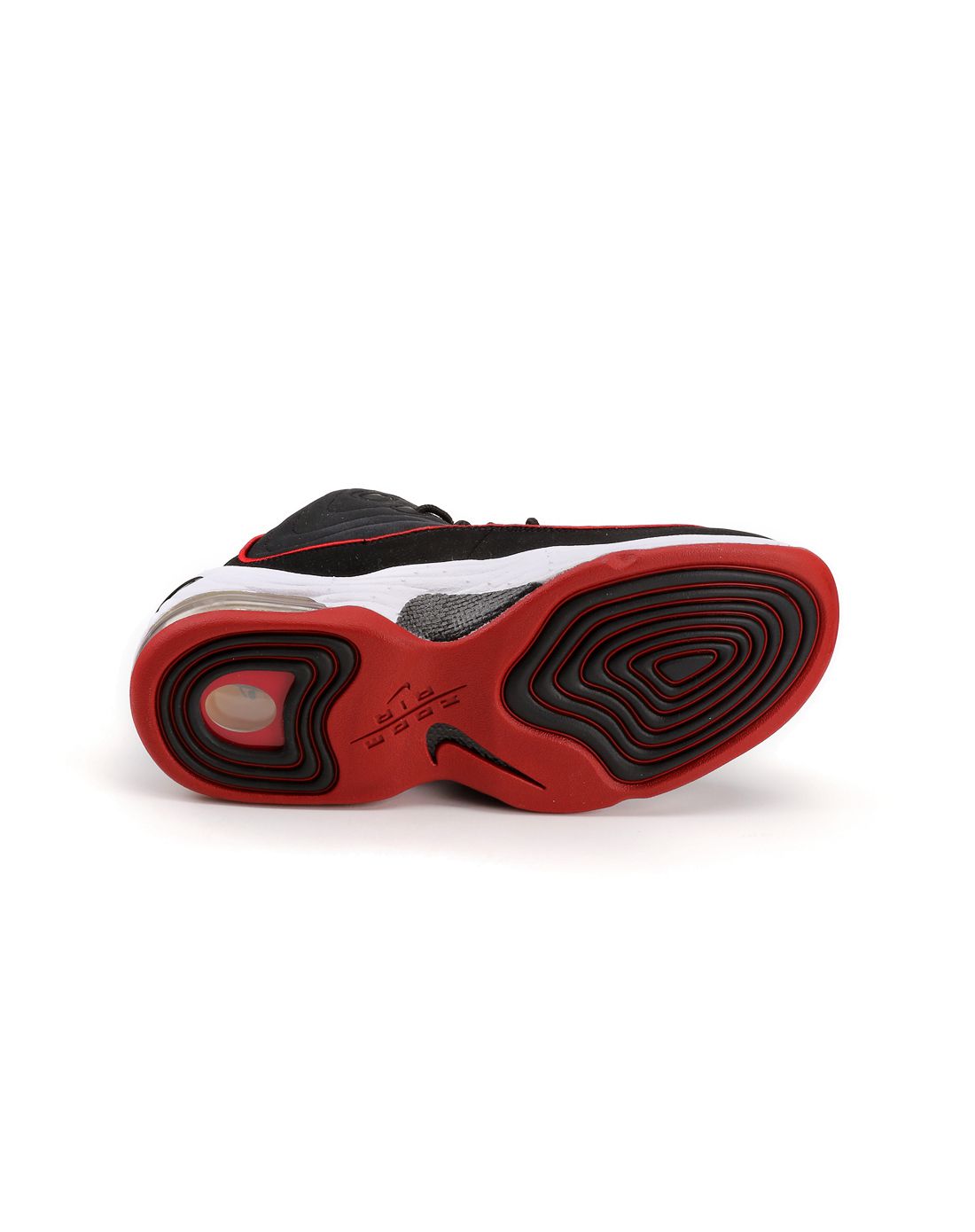 air penny ii 男款黑配白色篮球鞋