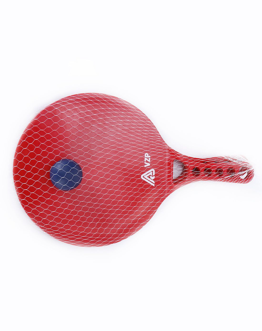 环保耐摔亲子户外健身球拍送球-红色