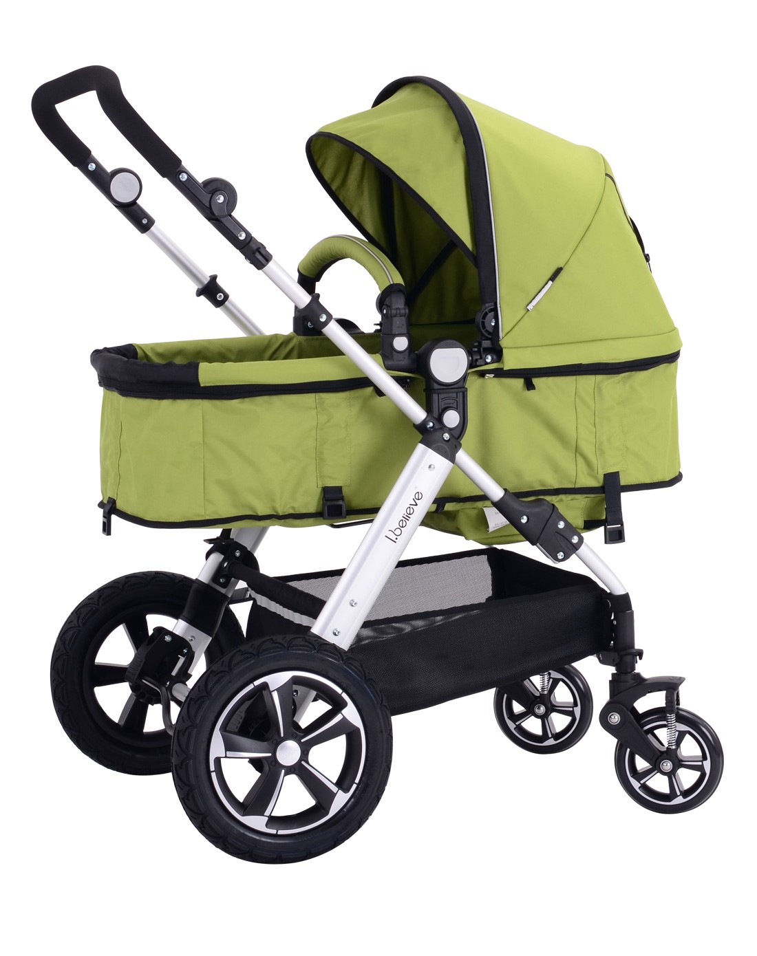 爱贝丽婴儿推车精英版 绿色