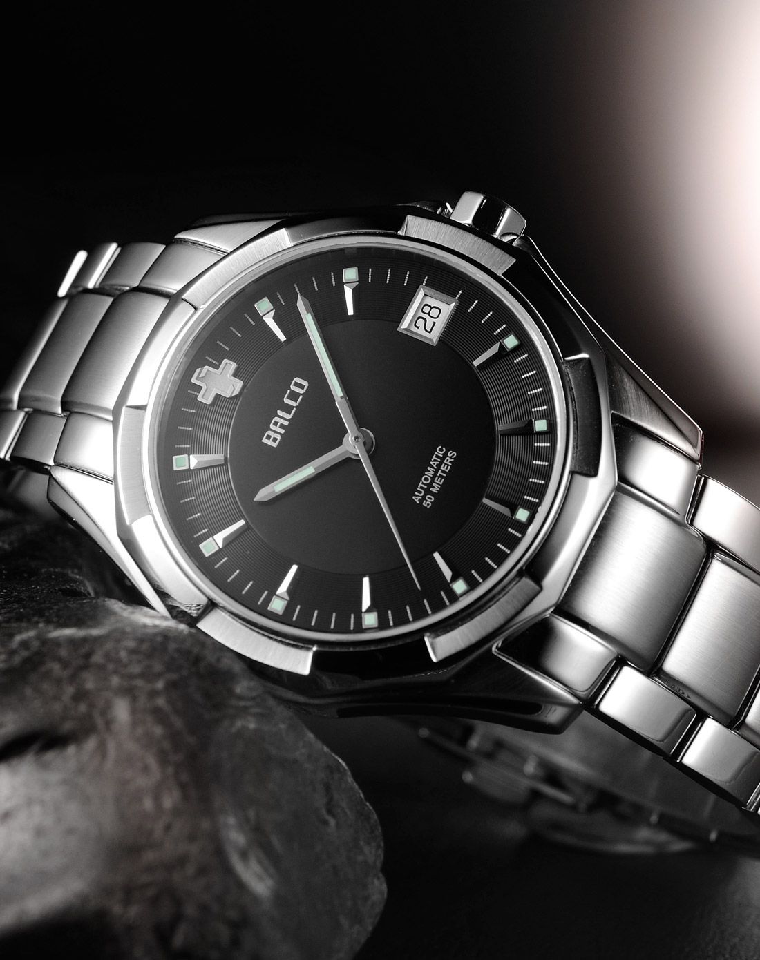 瑞士拜戈balco手表专场 拜戈balco 专柜同步 经典商务黑面全自动机械