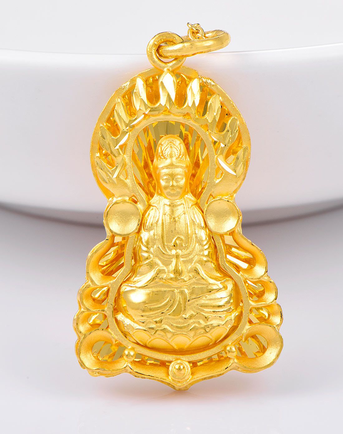 赛菲尔 火焰观音 足金999.9吊坠(计价)7.07g