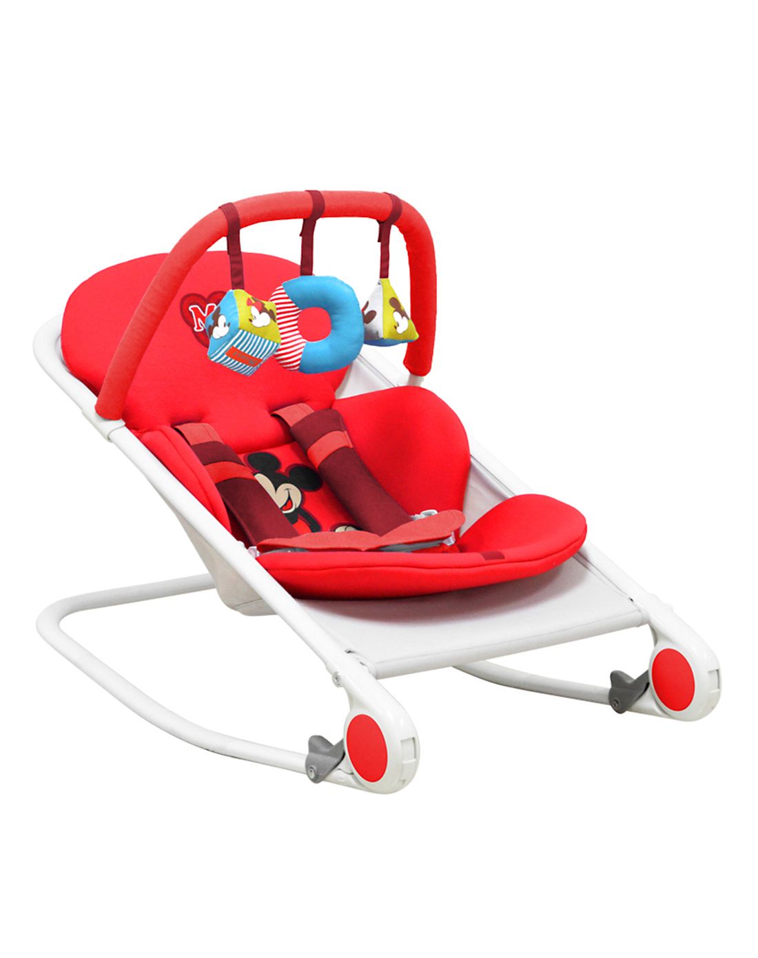 viki迪士尼多功能宝宝秋千摇椅儿童躺椅摇篮床