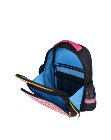 书包专场女童玫红菱格炫彩系列高端时尚书包(中号)y279822b_唯品会