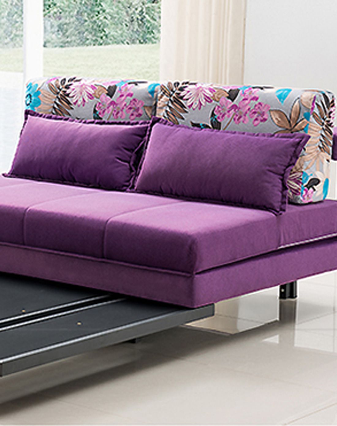 布艺可折叠沙发床多功能两用床 1.8米